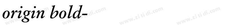 origin bold字体转换